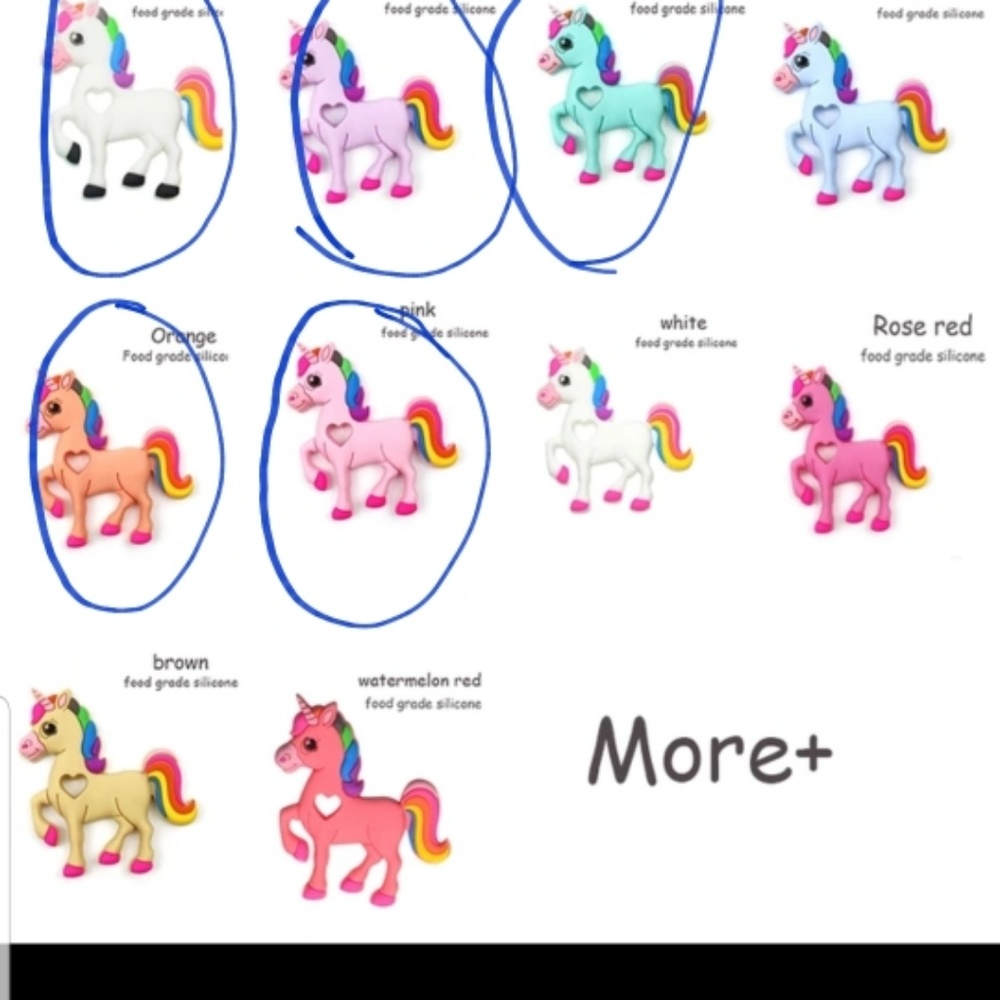 COPY - Unicorn food grade silicone teethers